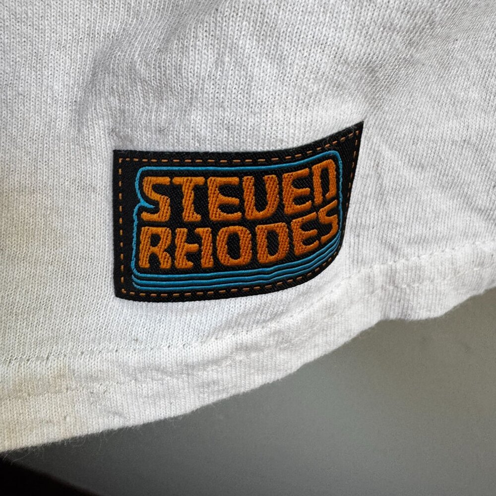 Vintage Steven Rhodes Life Skills Series Airport Departure Graphic Tee Cotton - Picture 3 of 5